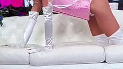 Skinny addison vdka chokes on rough throat fuck