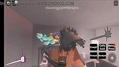 Rich CNP Slut Drains Rich Boy's Cum in Roblox Frenzy