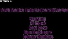 freaks wreck this prude couple in wild wife swap orgy