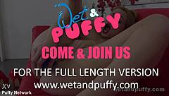 Blonde's Swollen Pussy Stretches With Toys