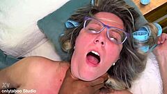 granny's eager ass stretched by throbbing big black cock