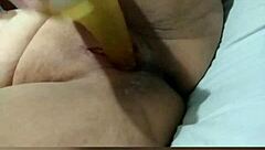 ever wonder how this bbw hotwife stuffs dildos deep in her pussy while squeezing those massive boobs?