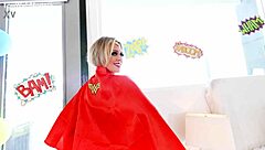 Dee williams' big tits milf deepthroats monster cock pov and swallows cum