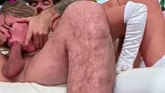 Skinny addison vdka chokes on rough throat fuck