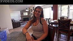 seducing busty ex-babysitter in shower tease part one clover baltimore striptease