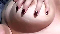 ever wonder how this bbw hotwife stuffs dildos deep in her pussy while squeezing those massive boobs?