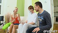 j babe's perfect pussy drilled by studs