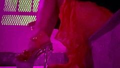 Artemisia love's juicy italian milf ass smokes heels outdoors