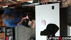naughty employee caught stealing, punished hard in store by boss