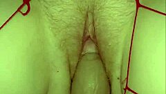 petite redhead's tight pussy devours monster dildo