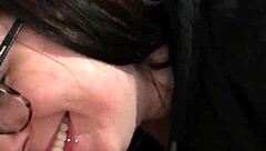 Shy BBW Horny Girl Films First Blowjob