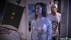 Busty Astronaut Milf Deepthroats Nerd Before Rough Strapon Revenge