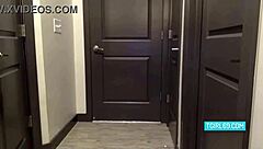 Blonde Shemale Strokes Cock Passionately