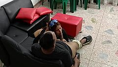 Seductive latina's epic tits blowjobs on visit part 2