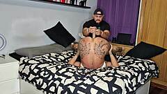 muscular milf landlord squirts from deep anal pounding