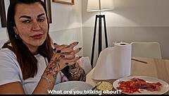 shy girl, watch me teach you to suck dick right in this double blowjob