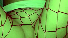 petite redhead's tight pussy devours monster dildo