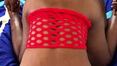 Hot Black Babe Takes Doggystyle Pounding!