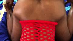 Hot Black Babe Takes Doggystyle Pounding!