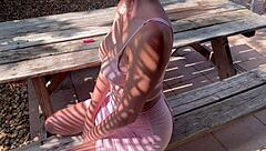 damn italian milf artemisia flaunts huge tits outdoor florida smoke fetish