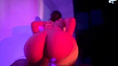 my colombian neighbor grinds playfully on me