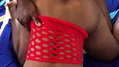 Hot Black Babe Takes Doggystyle Pounding!