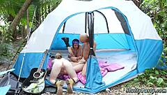 Redhead Milf's Wild Forest Group Handjob Orgy