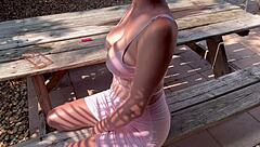 damn italian milf artemisia flaunts huge tits outdoor florida smoke fetish