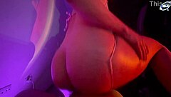 my colombian neighbor grinds playfully on me