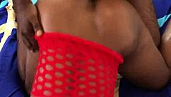 Hot Black Babe Takes Doggystyle Pounding!