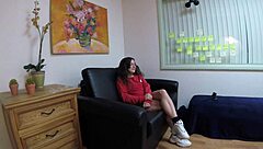 lala rose chokes on cock before anal pounding