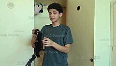 caught him sniffing my panties, punished his cock with my tight pussy