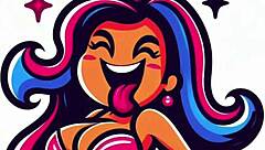 mango pmv with big tits titty fuck and massive cumshot