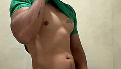 hey mexican soccer player, jerking off in gym bathroom feels so good?