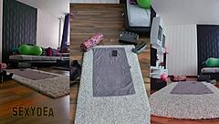 Curvy Latina gym goddess ass worship in naked doggystyle workout