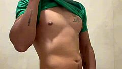 hey mexican soccer player, jerking off in gym bathroom feels so good?