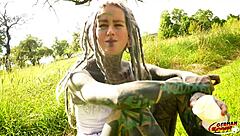 german scout films anuskatzz's rough anal casting debut