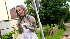 german scout films anuskatzz's rough anal casting debut