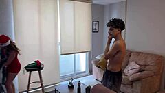 mature latina milf offers her juicy big ass as christmas gift