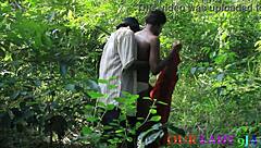 lucky hunter rams horny ebony bush slut outdoors