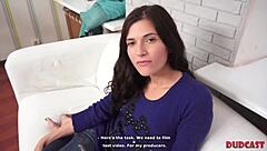 Skinny Teen Refuses Agent's Fuck In Full Casting Video