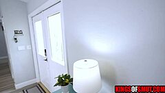 blonde milf strips and takes hardcore doggystyle pounding