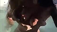 Horny Tattooed Lesbians Lick Big Tits in Jacuzzi Bliss