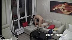 Hey, spy on Candy Red's hardcore hidden cam fuck fest!