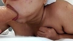 Chubby beauty dares a fun toy adventure with her curves.