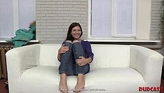 Skinny Teen Refuses Agent's Fuck In Full Casting Video