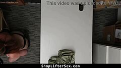 Shoplifter Caught Stealing Again, Bent Over for Rough Doggystyle Punishment