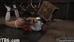 how does crazy bdsm thrall endure rough pov doggystyle pounding