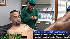 nurse angel ramiraz humiliates patient with latex fingering backstage