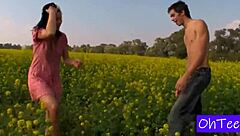 branislava and filip get wild outdoors with natural tits fun